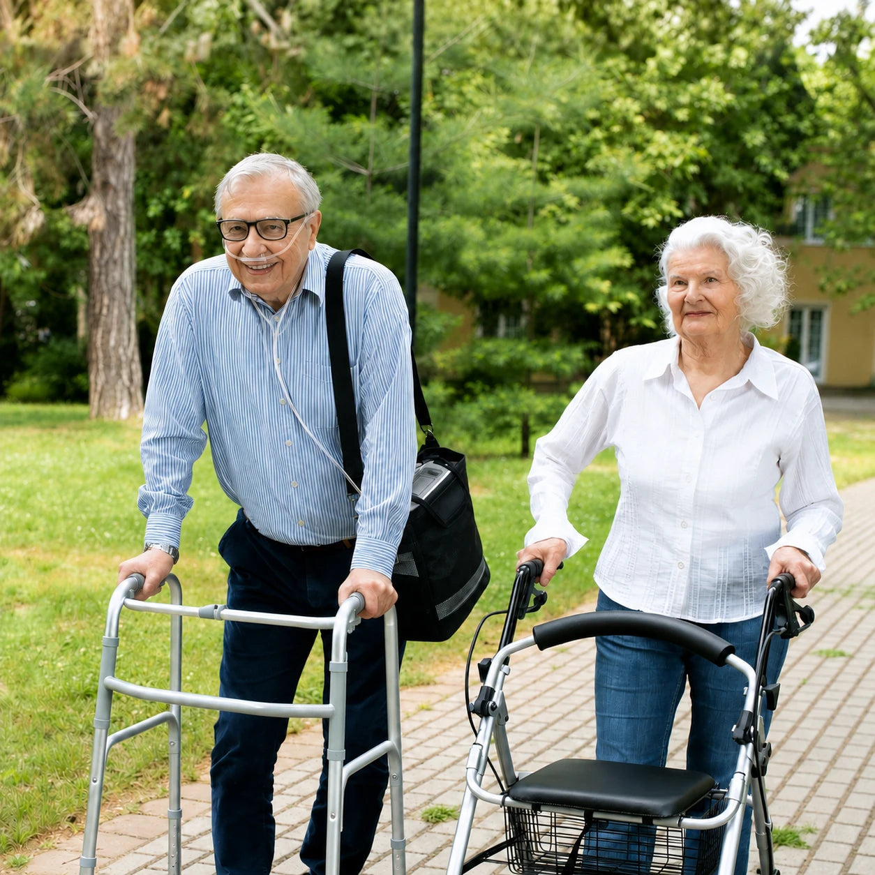 A06S 1–7L portable oxygen concentrator for seniors in hospital settings