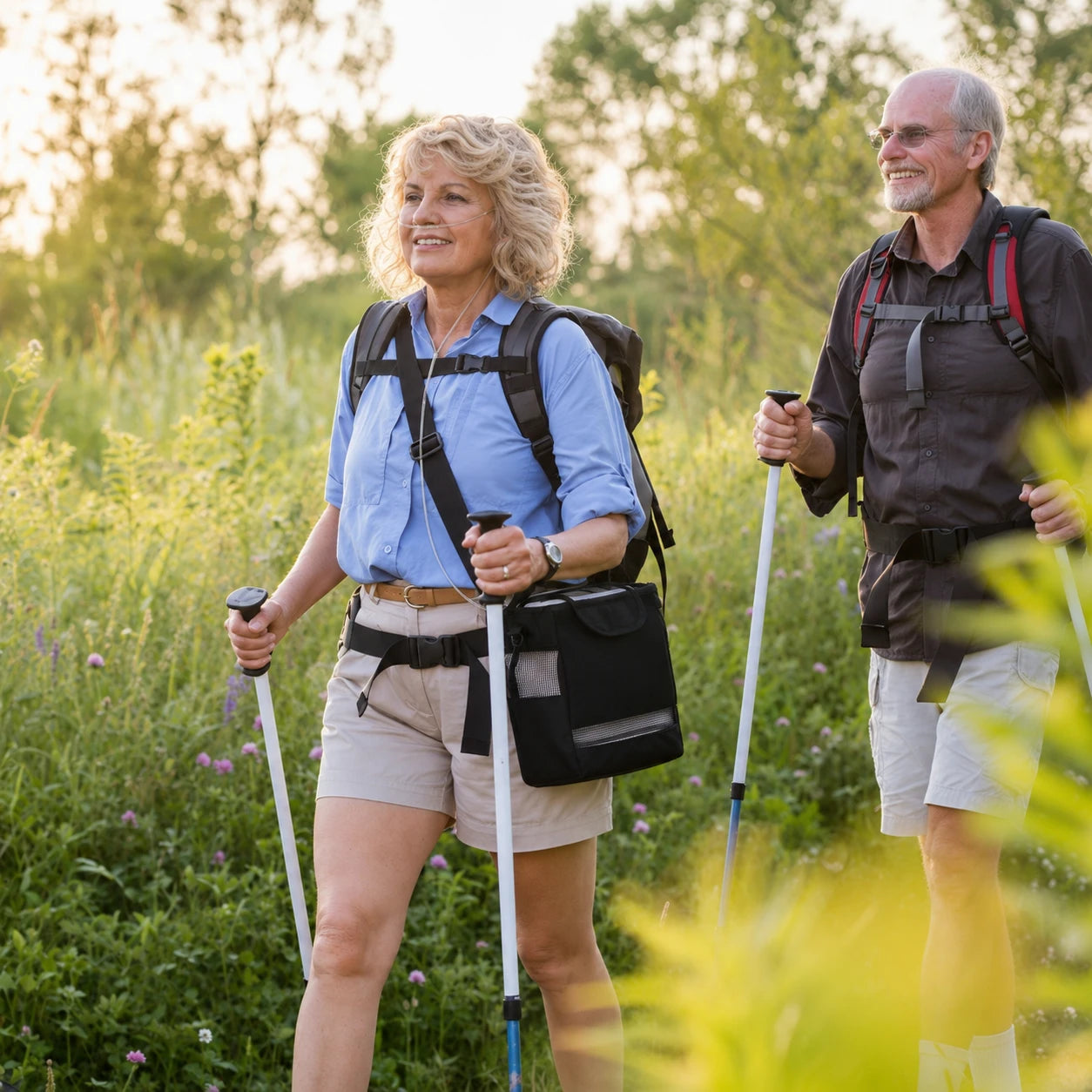A06S 1–7L portable oxygen concentrator for travel and outdoor use
