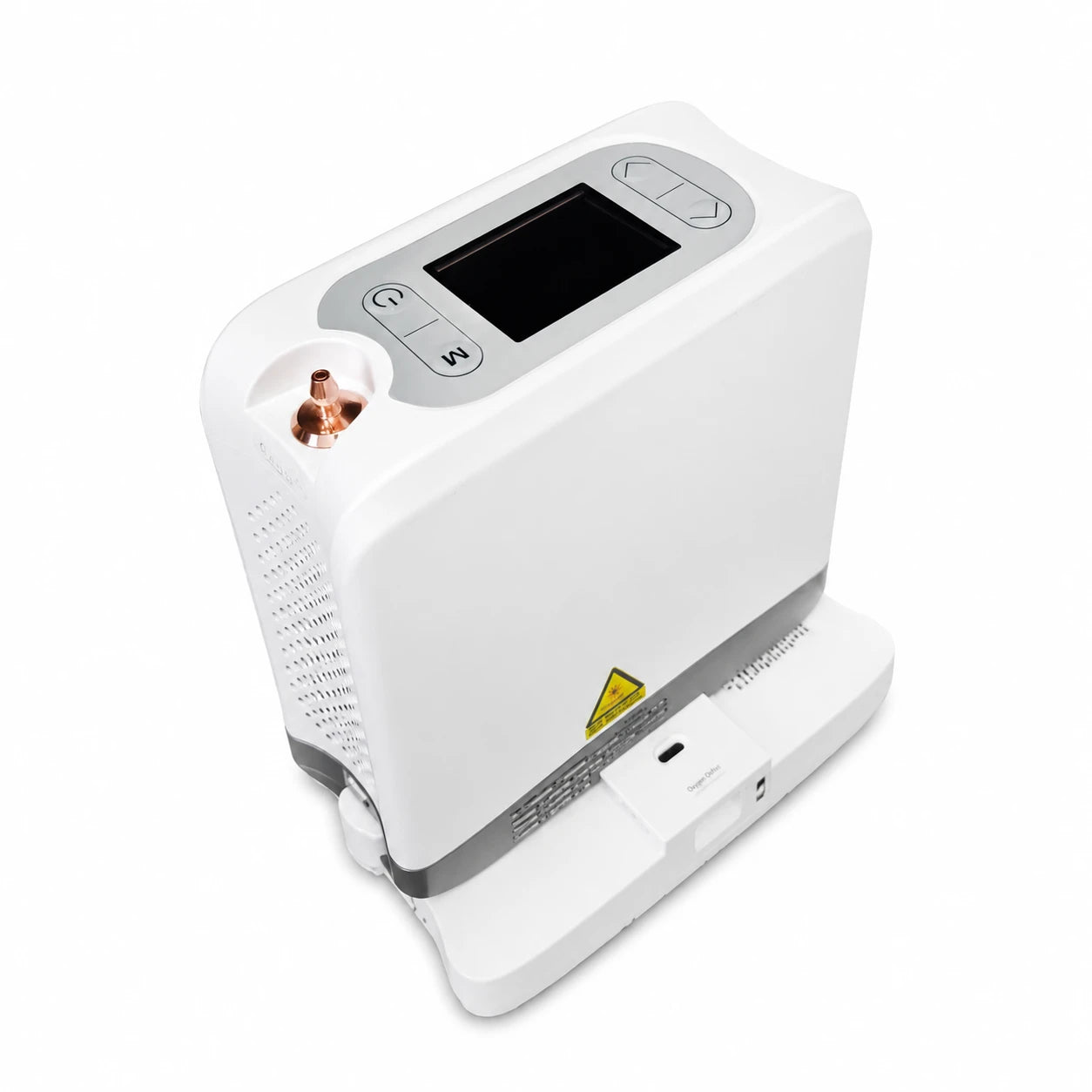 A06S 1–7L portable oxygen concentrator with a removable rechargeable battery