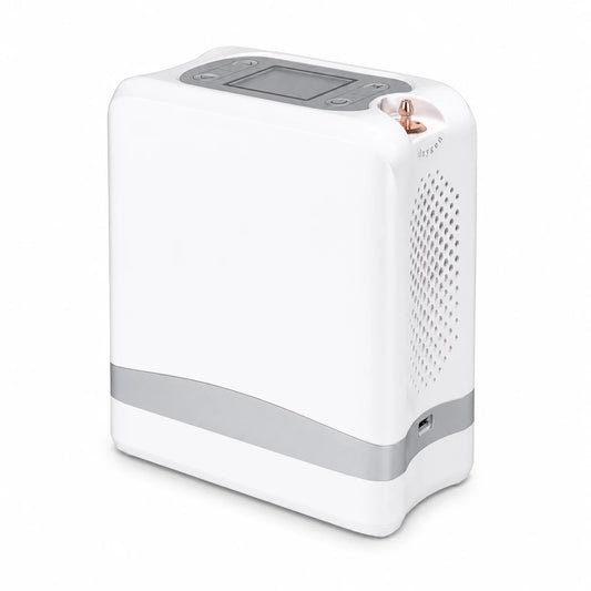 Right front view of the A06S 1–7L portable oxygen concentrator